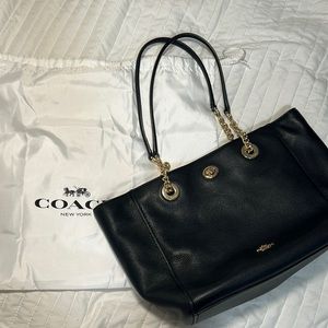 Coach Black Tote Bag